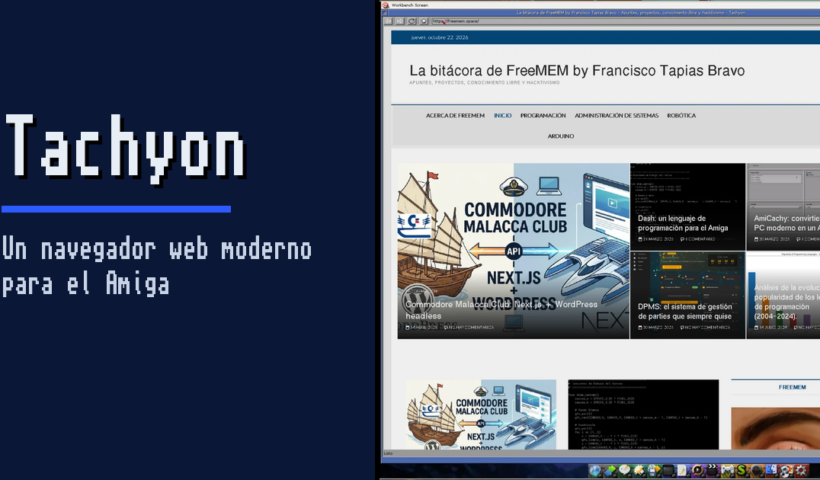 Tachyon, navegador web para el Amiga clásico